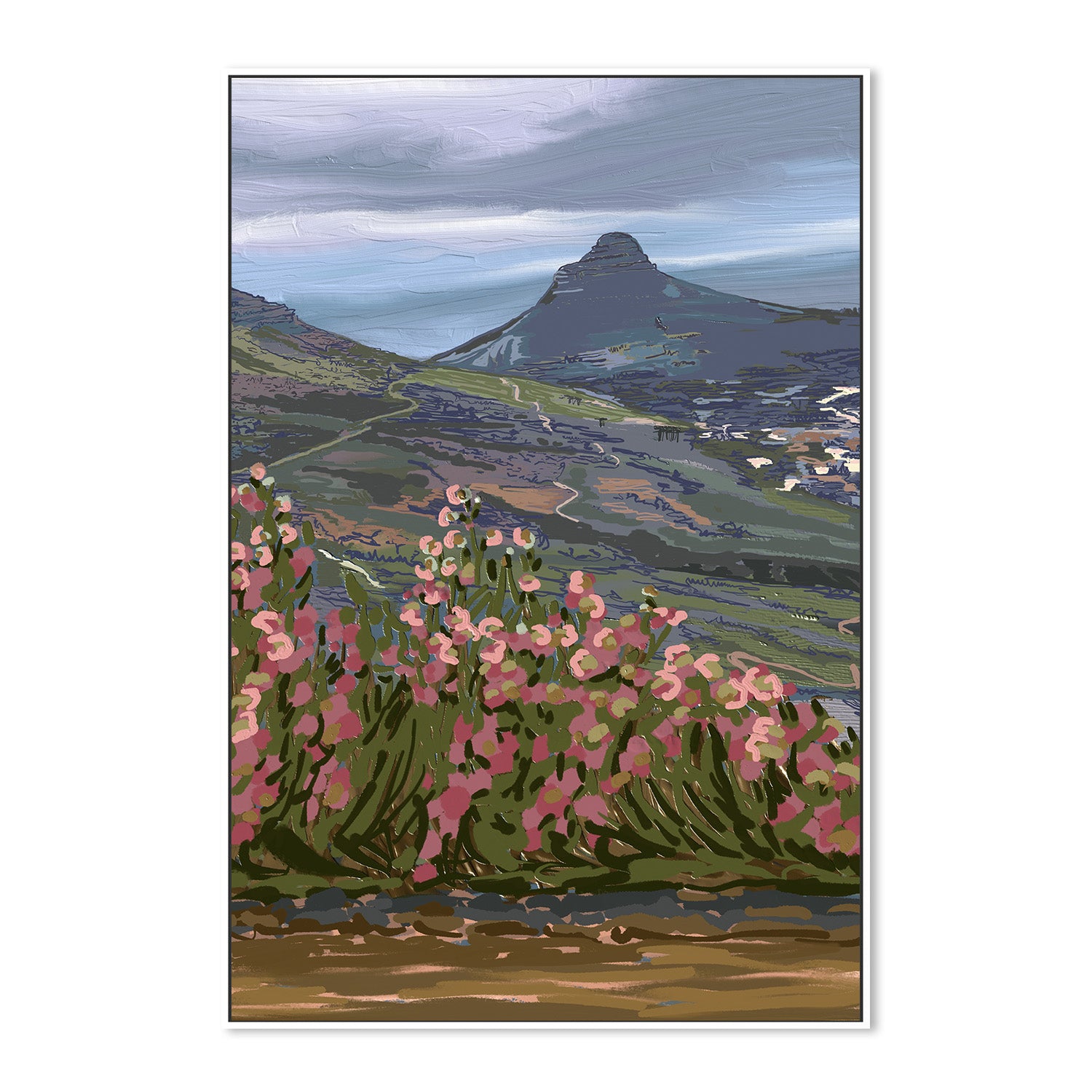 wall-art-print-canvas-poster-framed-Petals and Peaks, Cape Town, South Africa, 2024 , By Jenna Alheit-5
