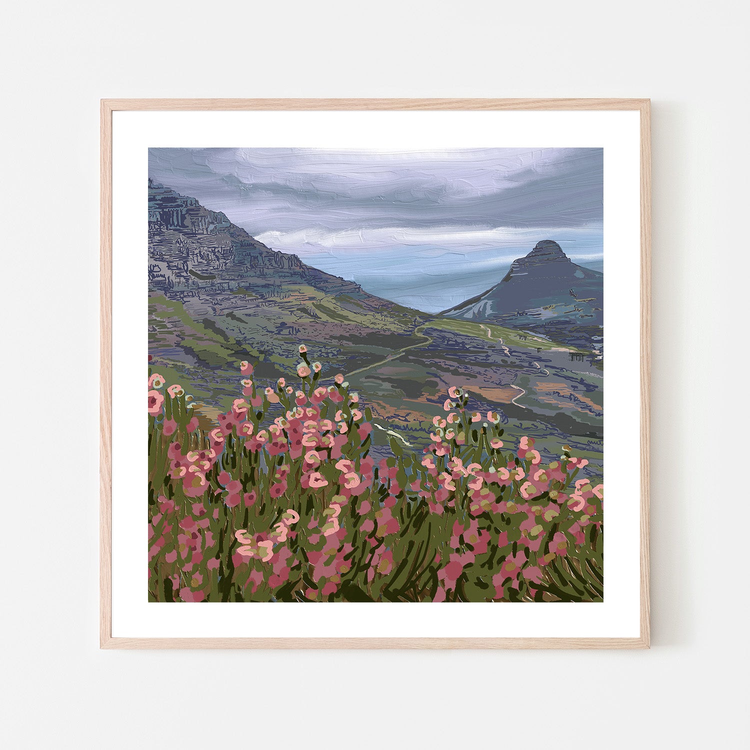 wall-art-print-canvas-poster-framed-Petals and Peaks, Cape Town, South Africa, 2024 , By Jenna Alheit-6