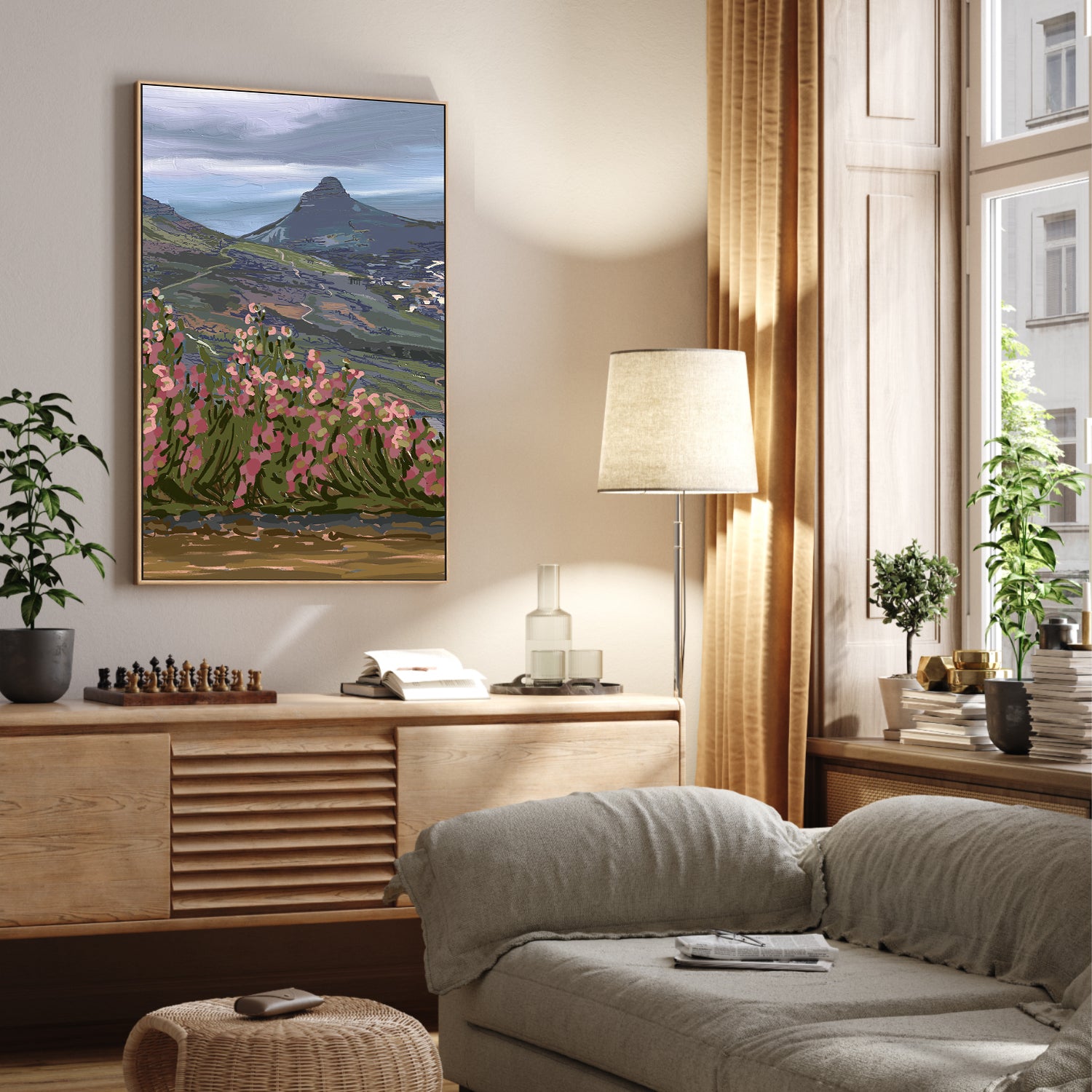 wall-art-print-canvas-poster-framed-Petals and Peaks, Cape Town, South Africa, 2024 , By Jenna Alheit-7