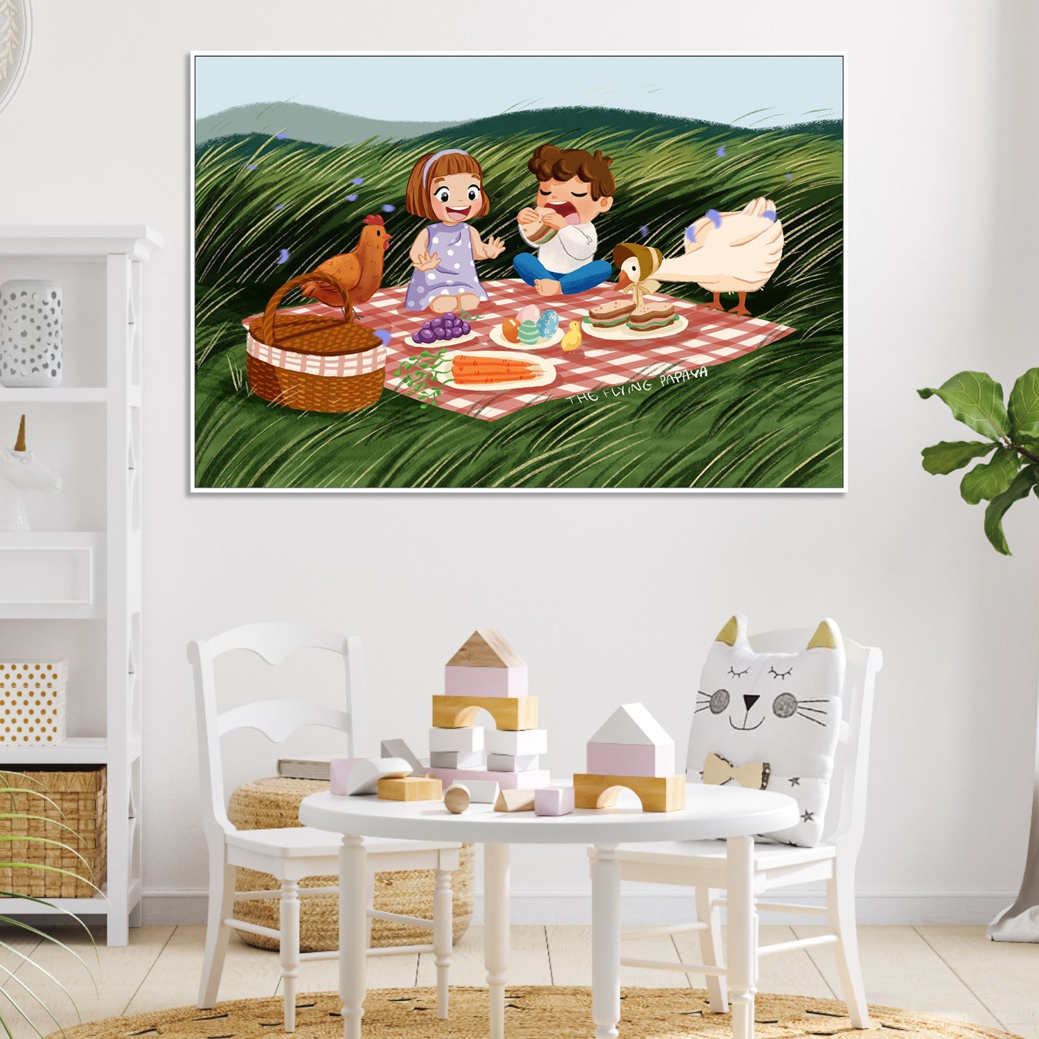 wall-art-print-canvas-poster-framed-Picnic , By The Flying Papaya-2