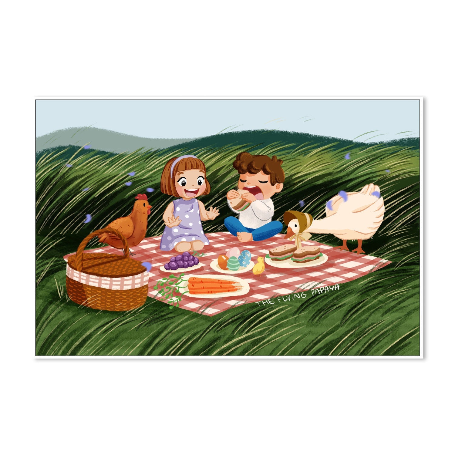 wall-art-print-canvas-poster-framed-Picnic , By The Flying Papaya-5