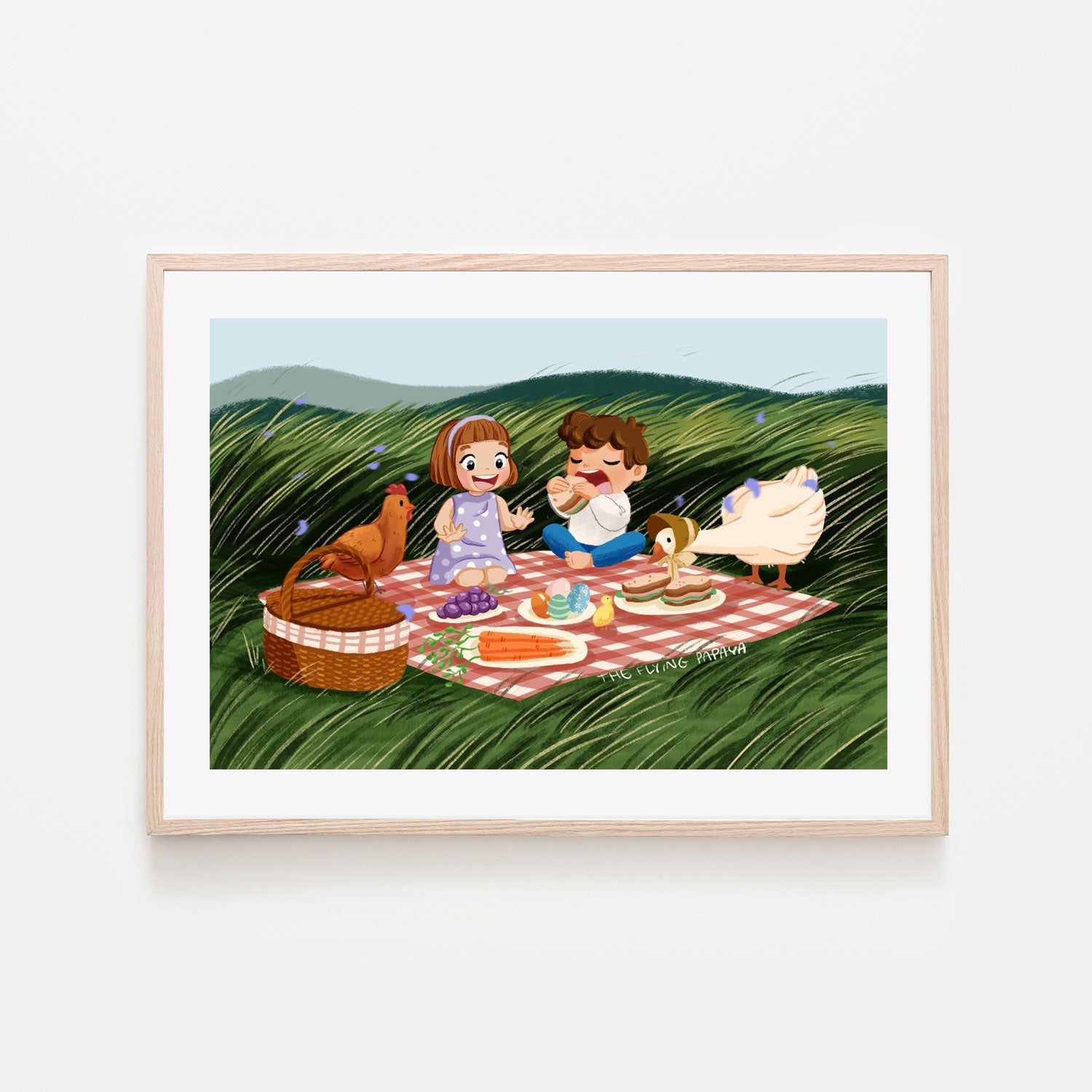 wall-art-print-canvas-poster-framed-Picnic , By The Flying Papaya-6