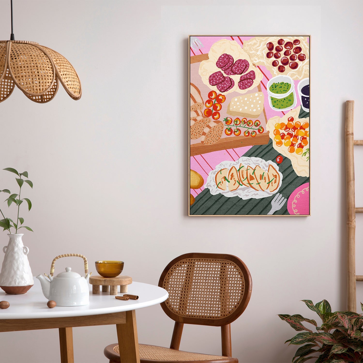wall-art-print-canvas-poster-framed-Picnic Charcuterie Board , By Kartika Paramita-7