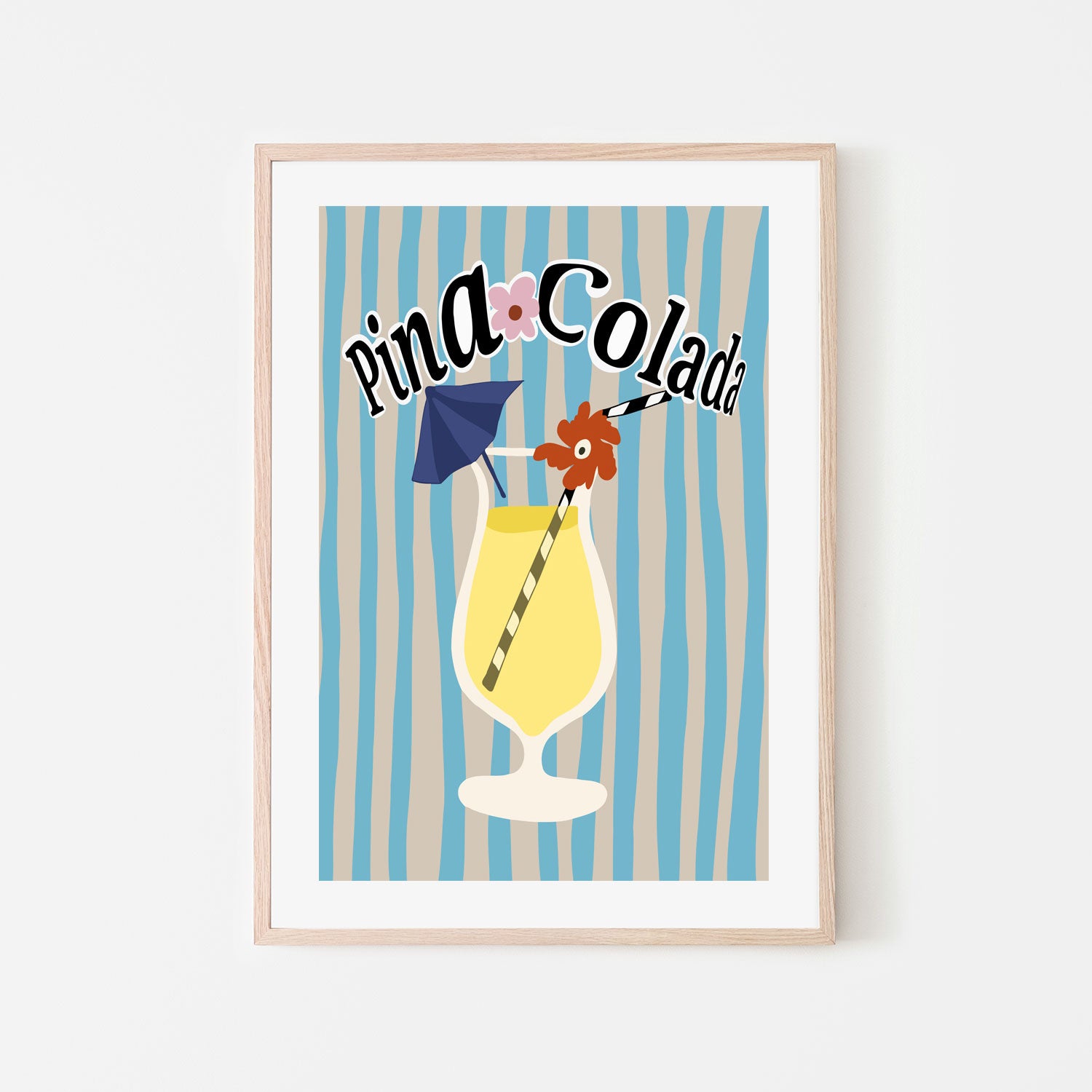 wall-art-print-canvas-poster-framed-Pina Colada , By Miho Art Studio , By Miho Art Studio-6