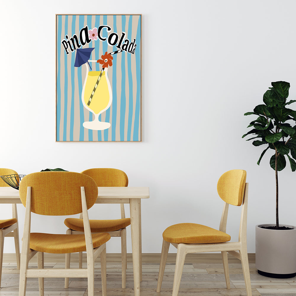 wall-art-print-canvas-poster-framed-Pina Colada , By Miho Art Studio , By Miho Art Studio-7