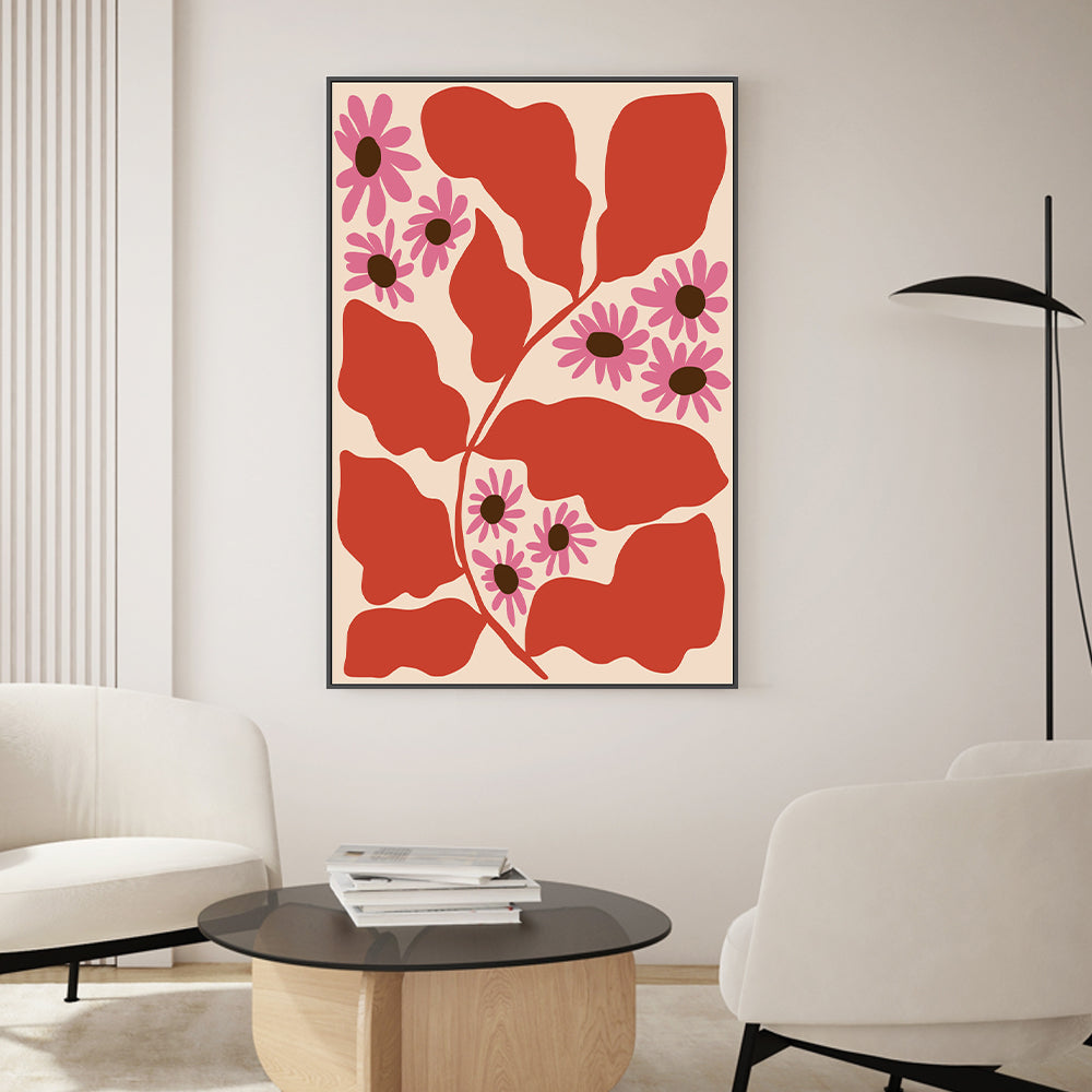 wall-art-print-canvas-poster-framed-Pink and Nature , By Miho Art Studio-2
