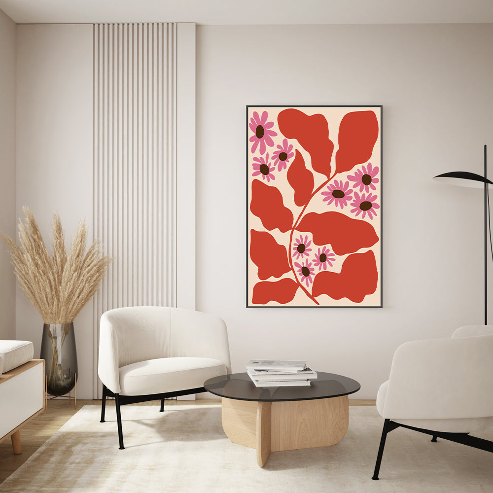 wall-art-print-canvas-poster-framed-Pink and Nature , By Miho Art Studio-7