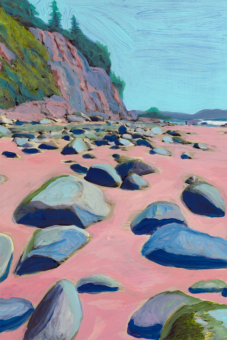 wall-art-print-canvas-poster-framed-Pink Bay , By Eleanor Baker-1