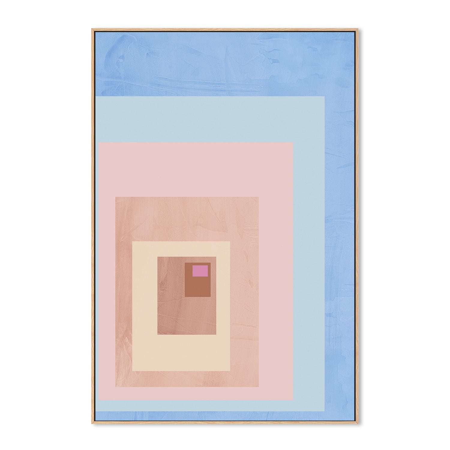 wall-art-print-canvas-poster-framed-Pink Block Colour, Style A , By JL Design-4
