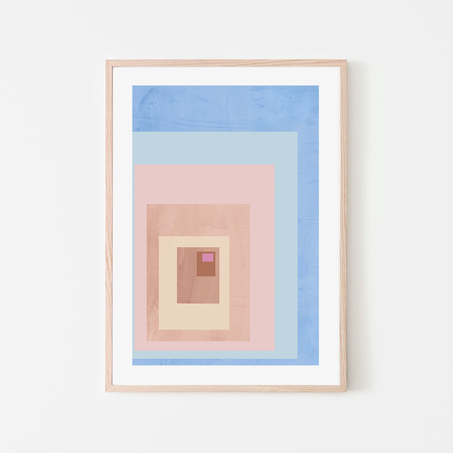 wall-art-print-canvas-poster-framed-Pink Block Colour, Style A , By JL Design-6