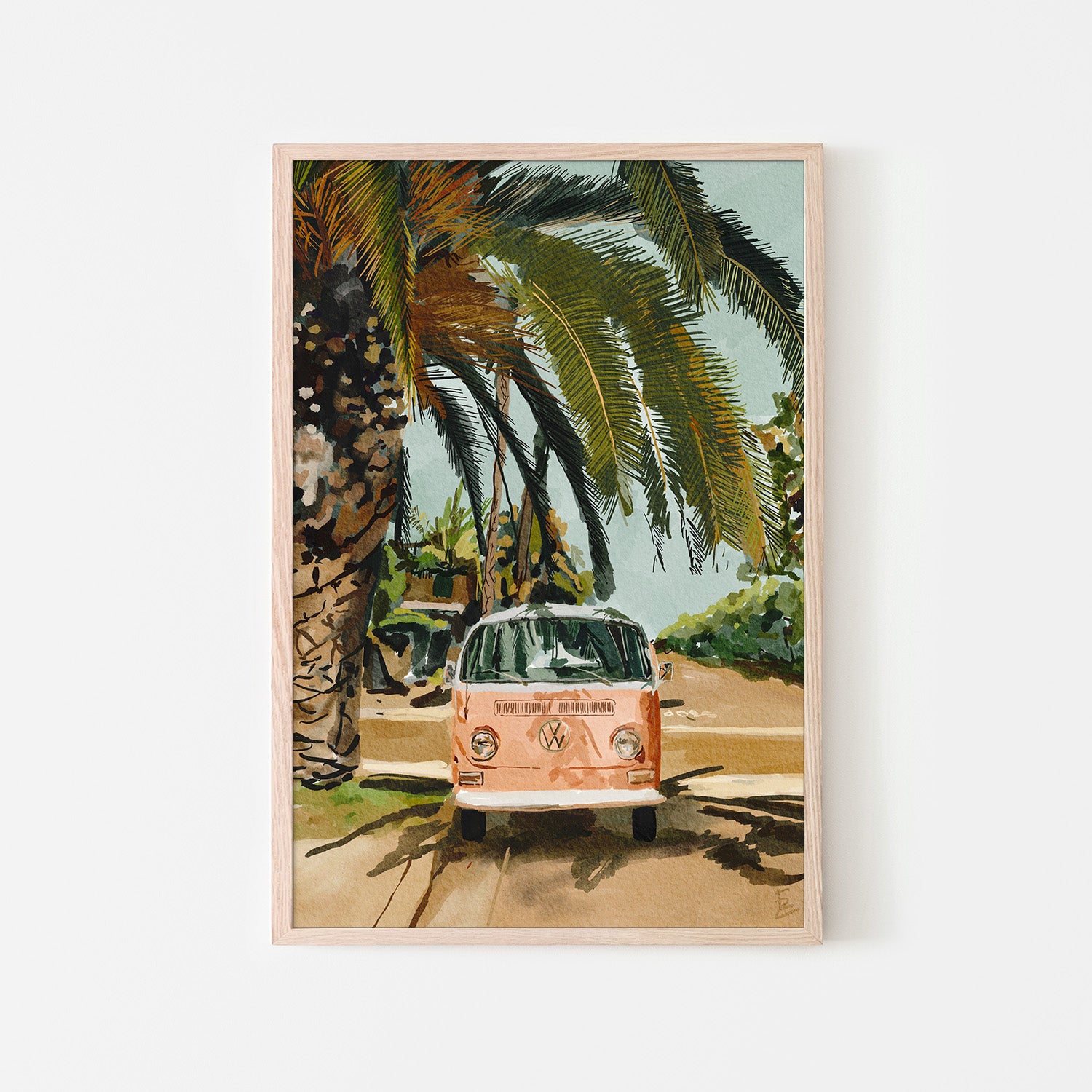 wall-art-print-canvas-poster-framed-Pink Bus-6