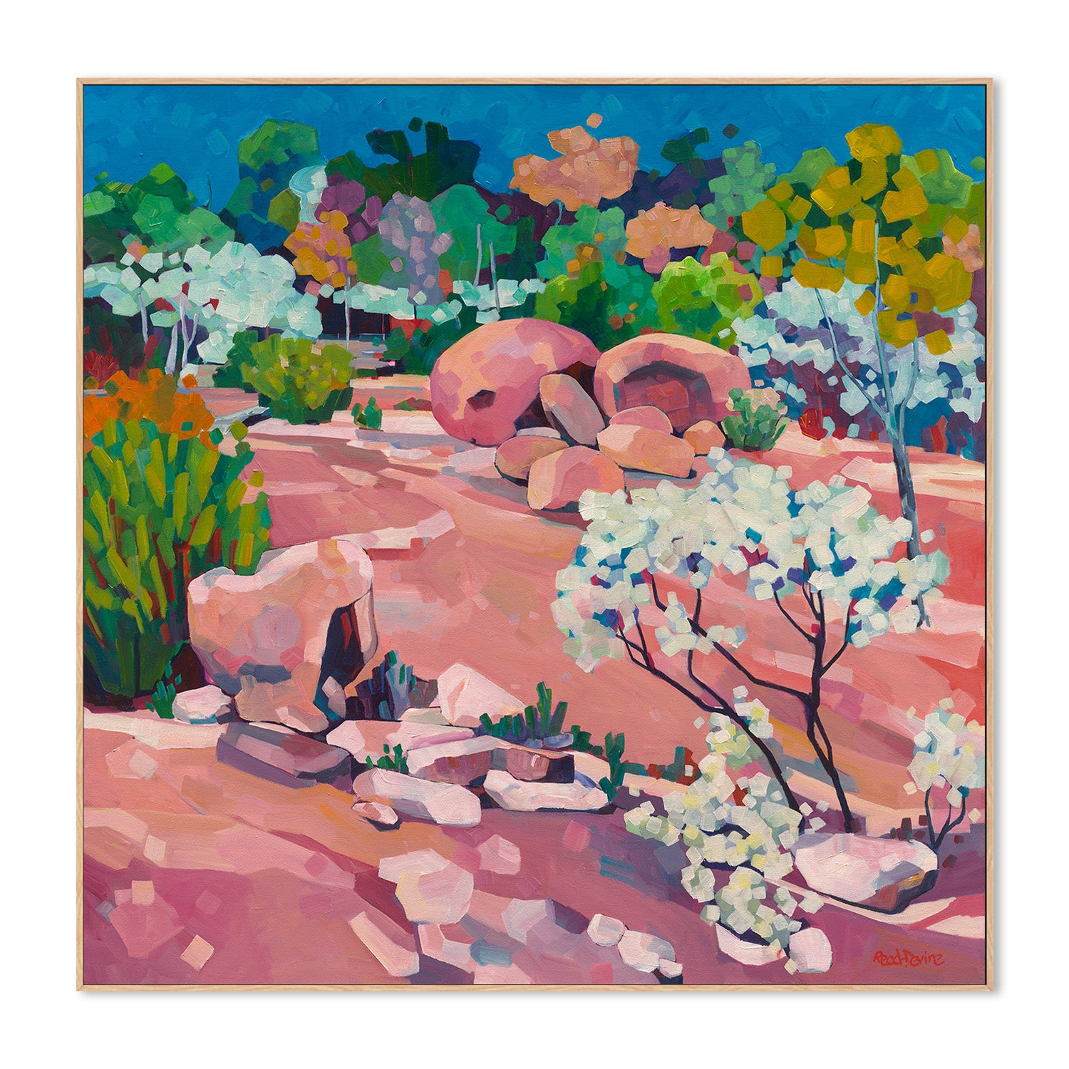 wall-art-print-canvas-poster-framed-Pink Granite-4