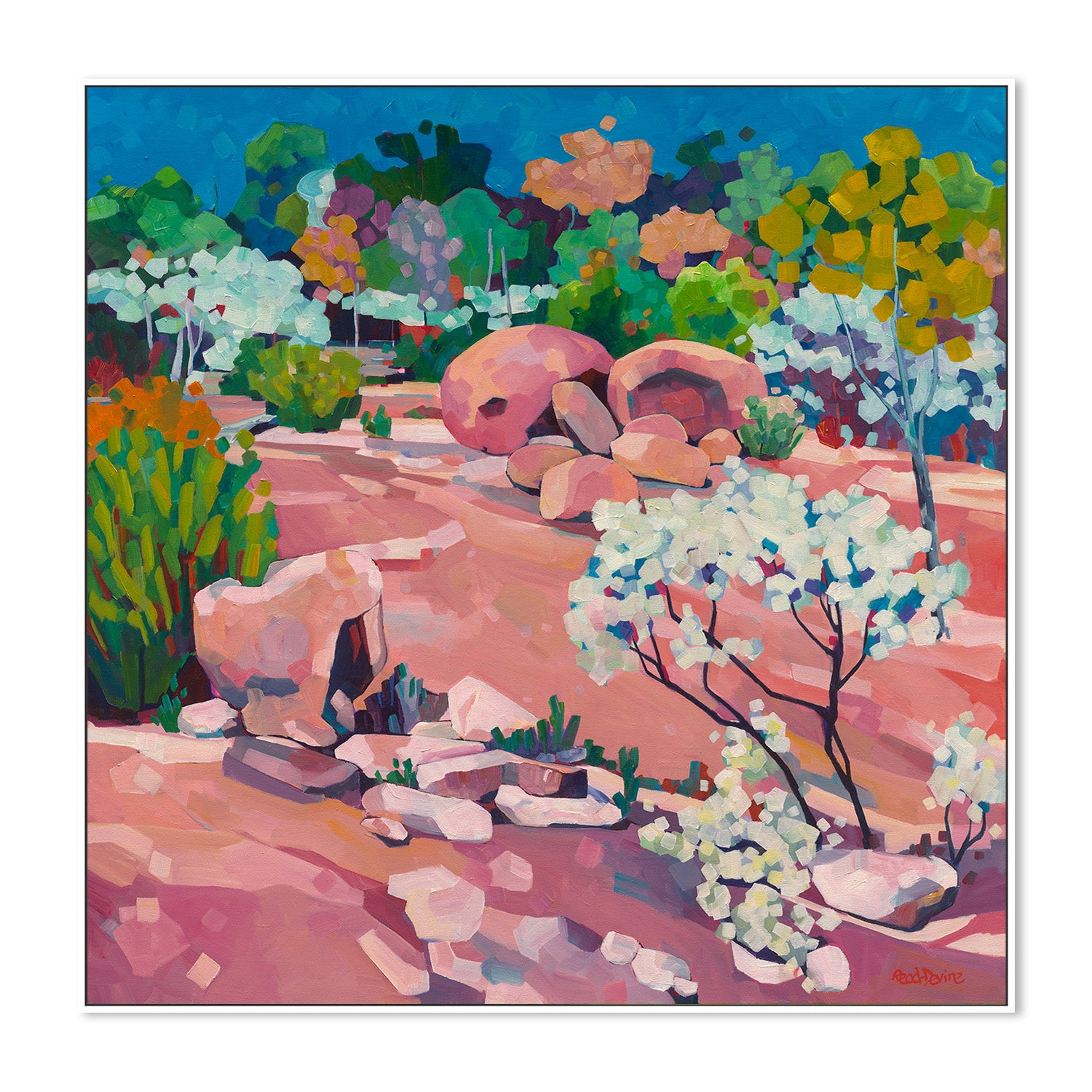 wall-art-print-canvas-poster-framed-Pink Granite-5