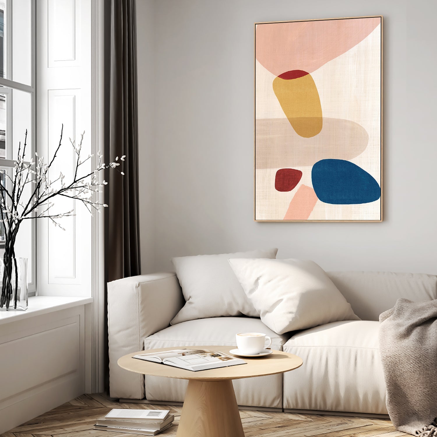 wall-art-print-canvas-poster-framed-Pink Pebbles, Style A , By Eva Watts-7