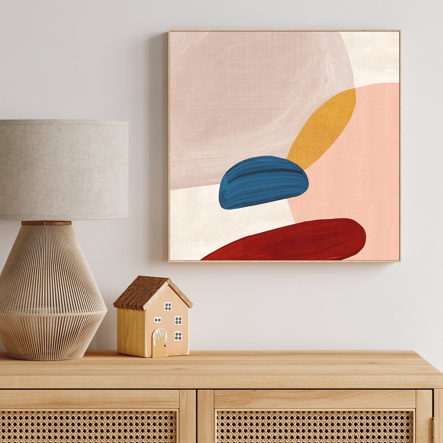 wall-art-print-canvas-poster-framed-Pink Pebbles, Style C , By Eva Watts-2