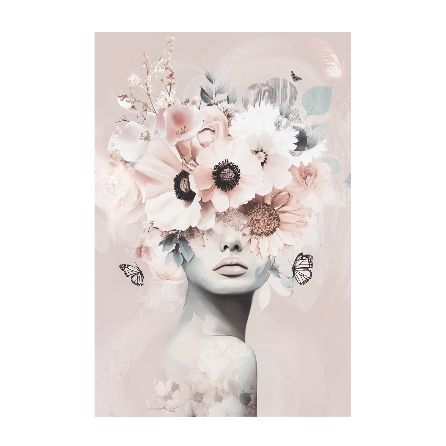 wall-art-print-canvas-poster-framed-Pink Petal Veil, Style B, Set Of 2 , By Bella Eve-8
