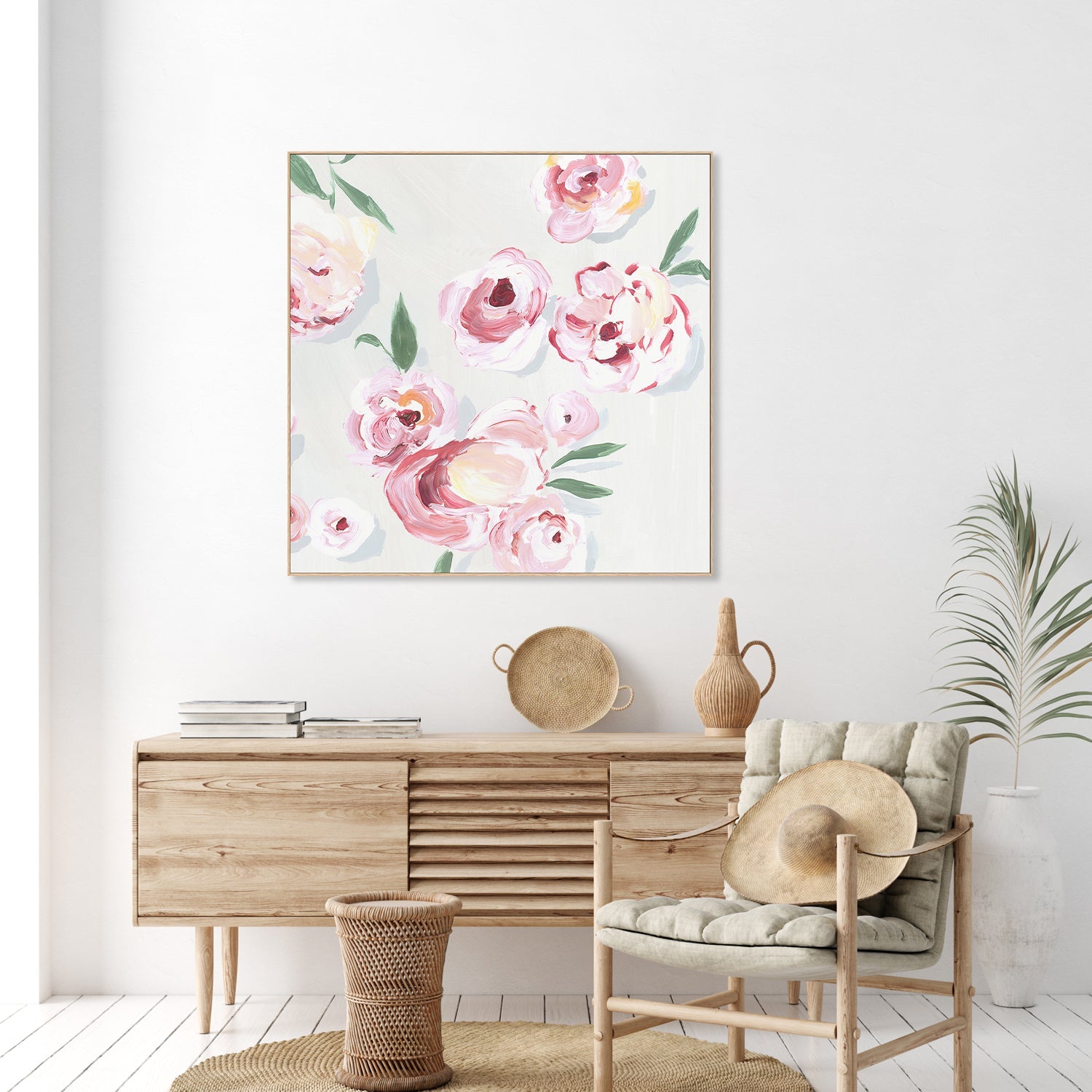 wall-art-print-canvas-poster-framed-Pink Rose Garden, Style B , By Isabelle Z-7