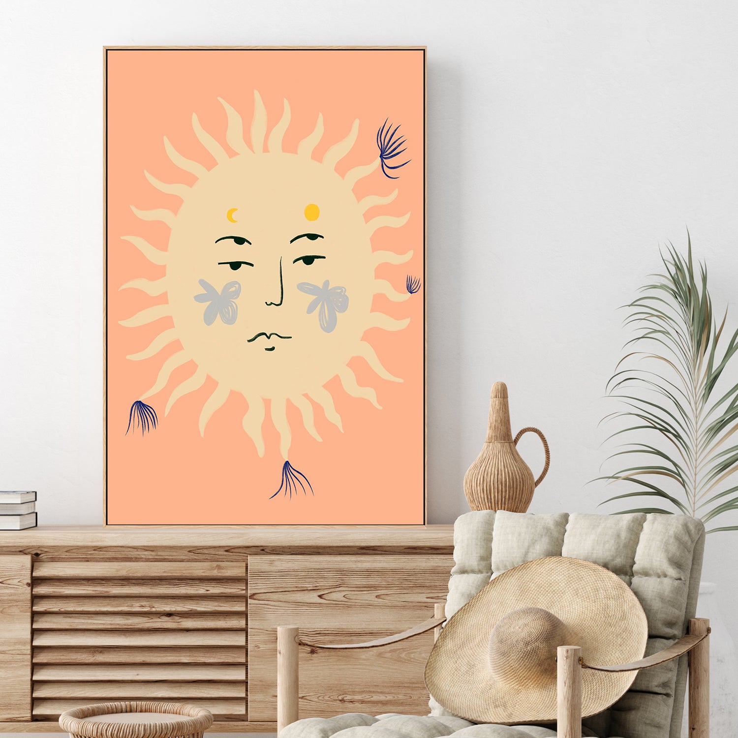 wall-art-print-canvas-poster-framed-Pink Sun , By Sandra Poliakov-2
