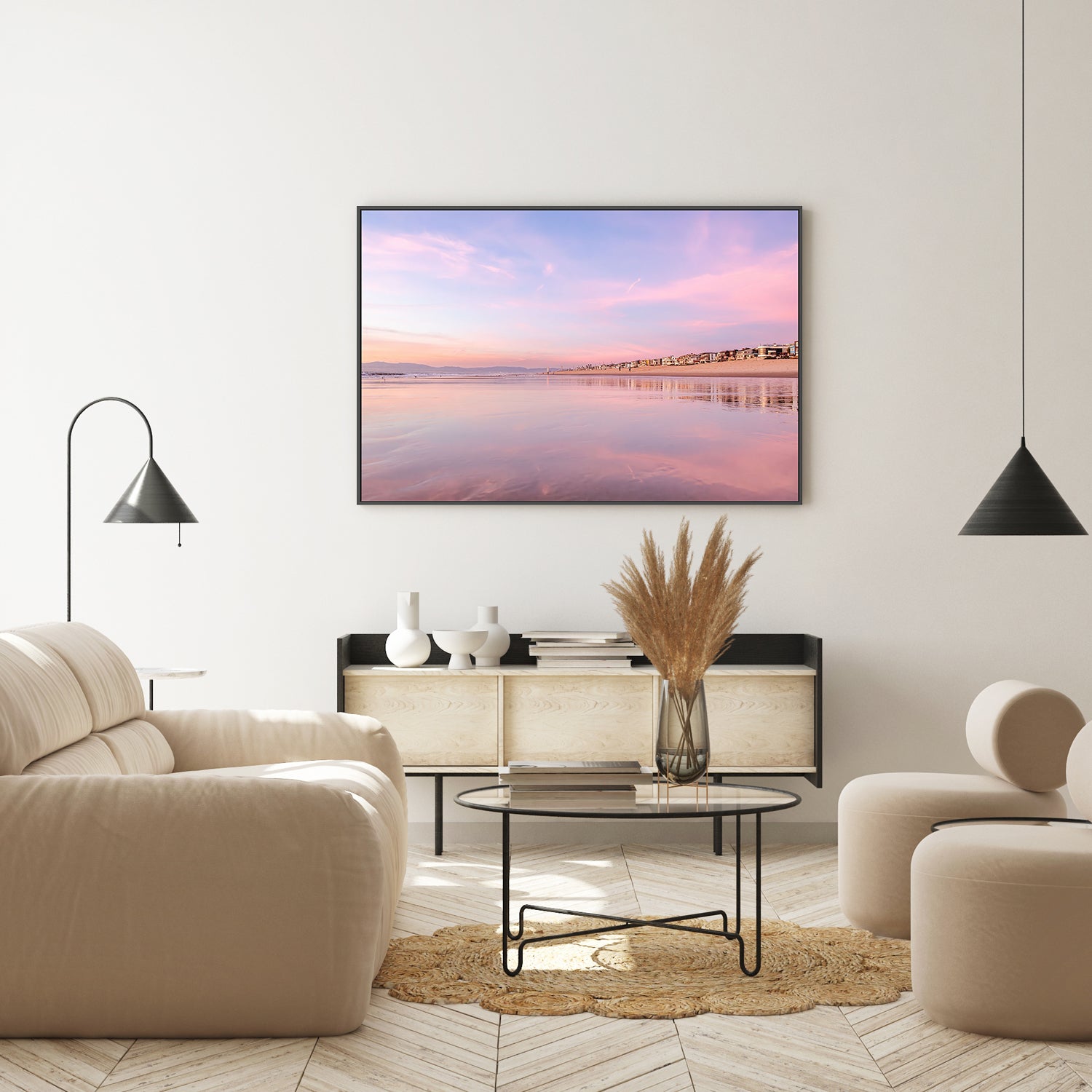 wall-art-print-canvas-poster-framed-Pink Sunset , By Richard Podgurski-7