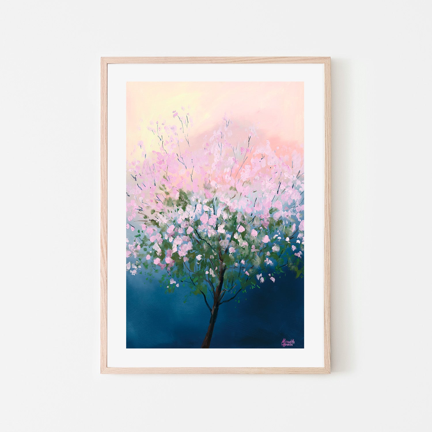 wall-art-print-canvas-poster-framed-Pink Trumpet Tree, Full File-6