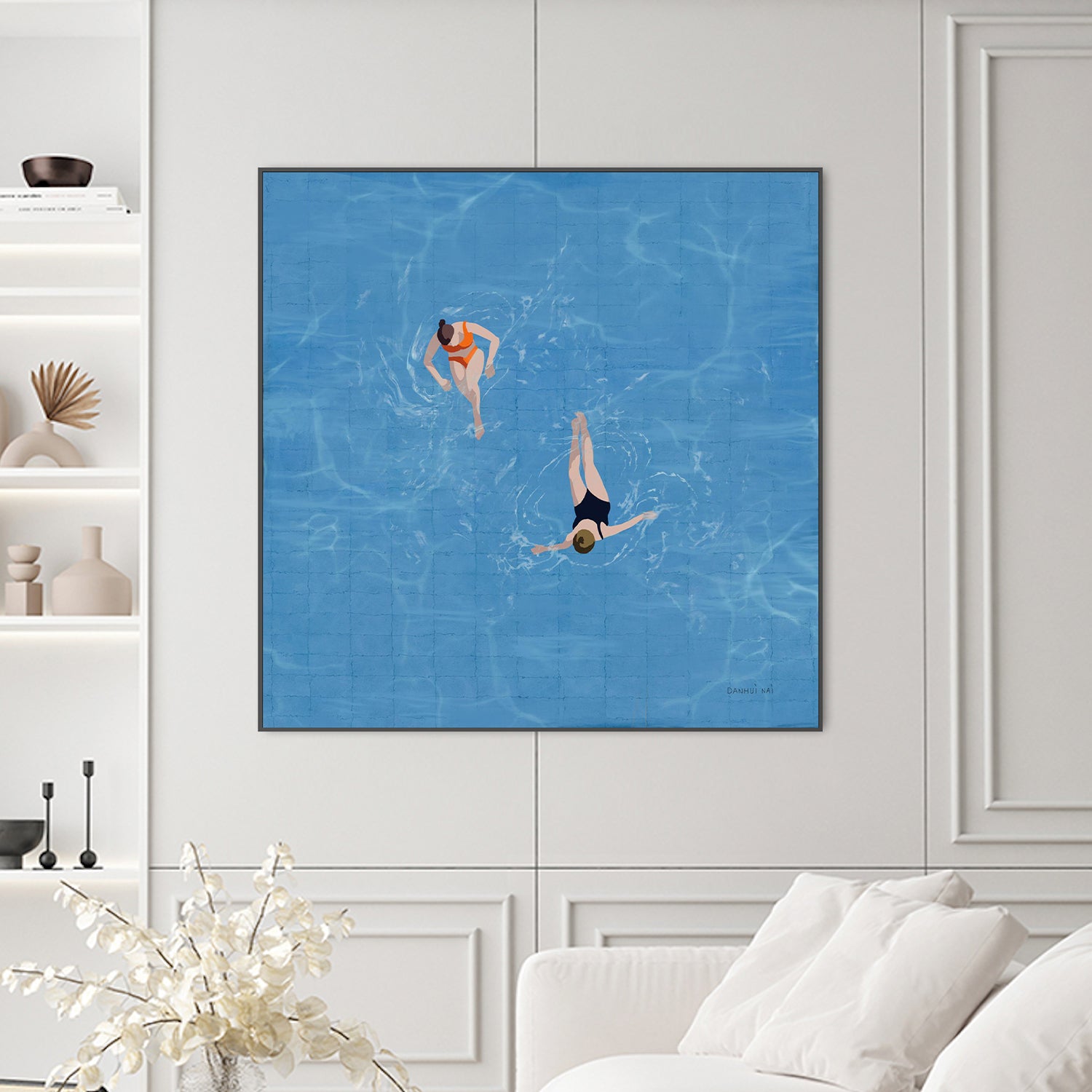 wall-art-print-canvas-poster-framed-Pool Fun, Style A-2