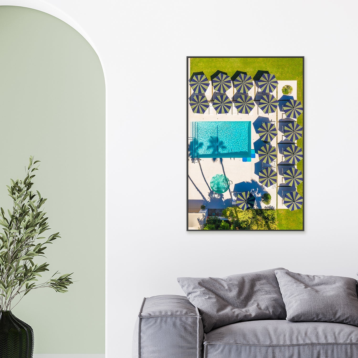 wall-art-print-canvas-poster-framed-Poolside , By Richard Podgurski-2