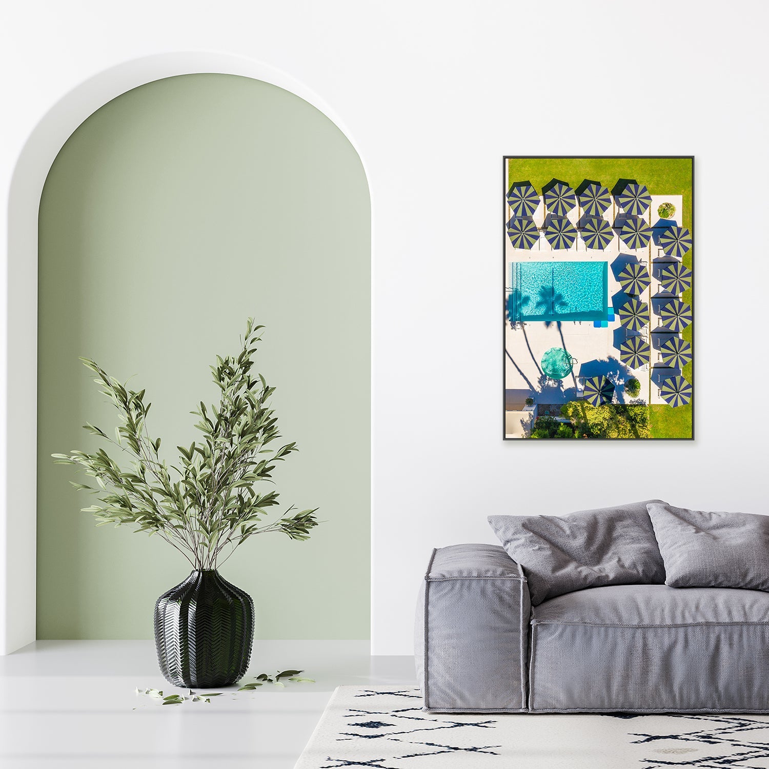 wall-art-print-canvas-poster-framed-Poolside , By Richard Podgurski-7