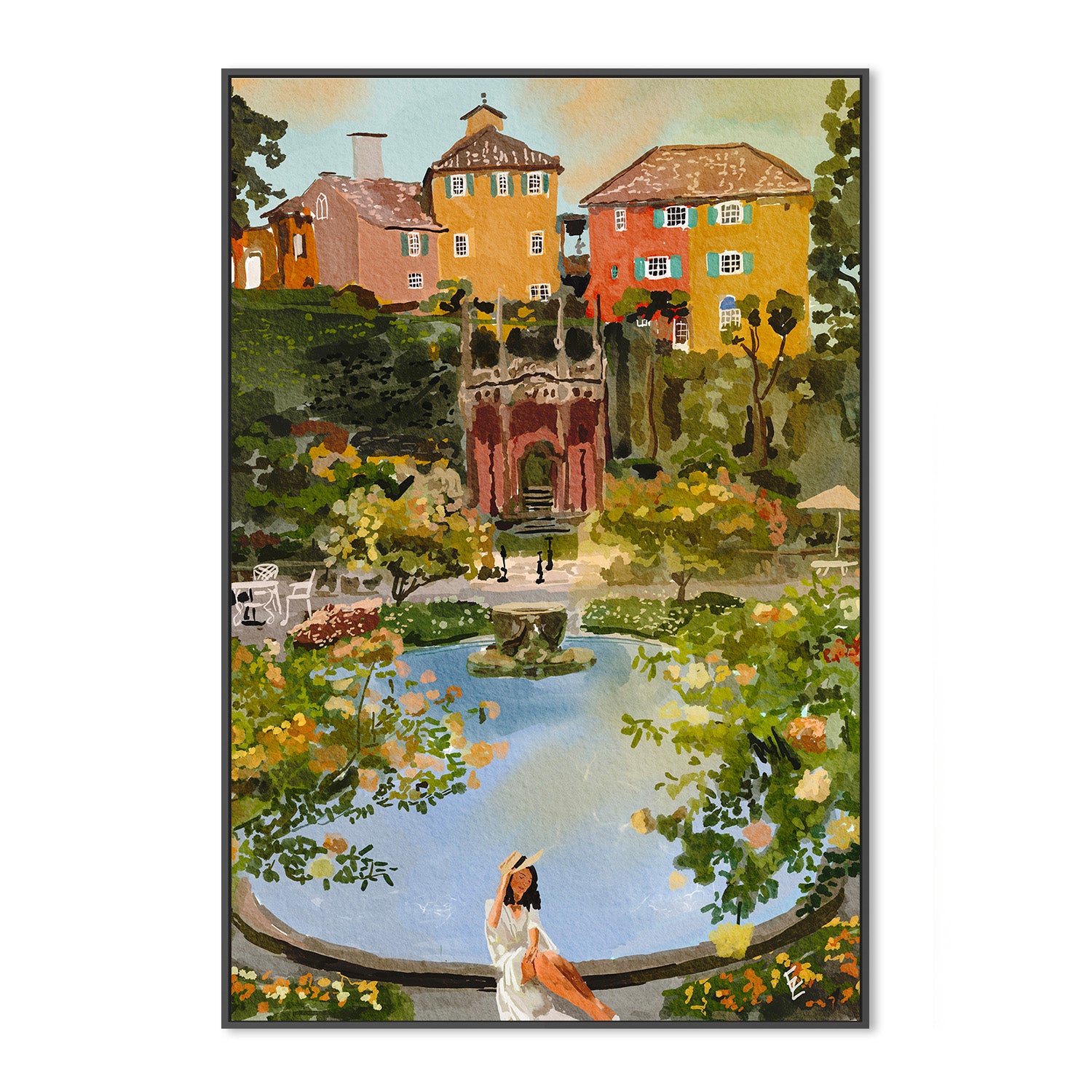 wall-art-print-canvas-poster-framed-Portmeirion Secrets-3