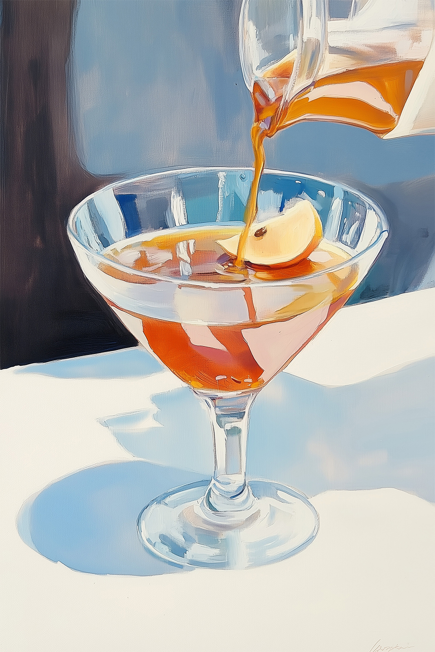 wall-art-print-canvas-poster-framed-Pouring Lemon Tea into a Glass , By Melloi Art Prints-1