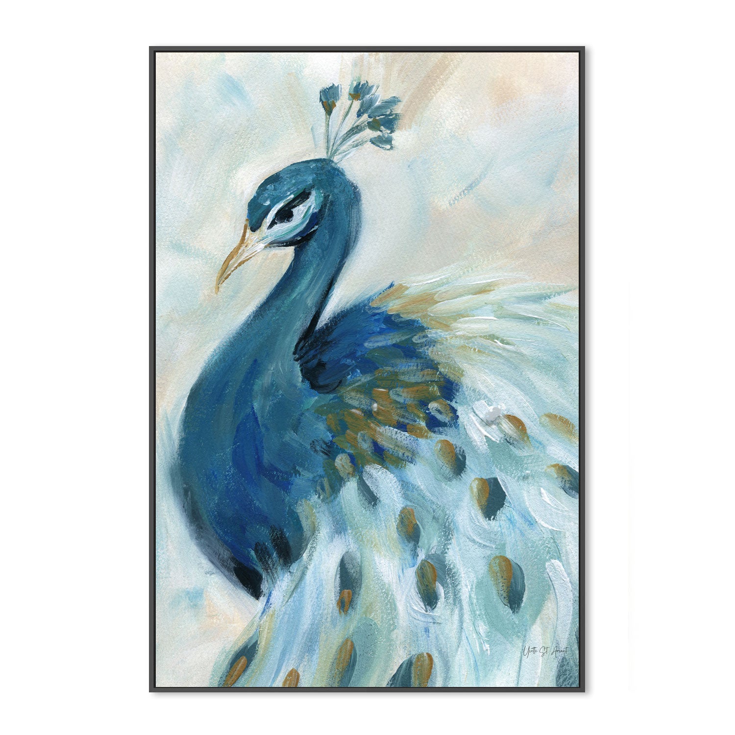 wall-art-print-canvas-poster-framed-Pretty Peacocks, Style B , By Yvette St. Amant-3