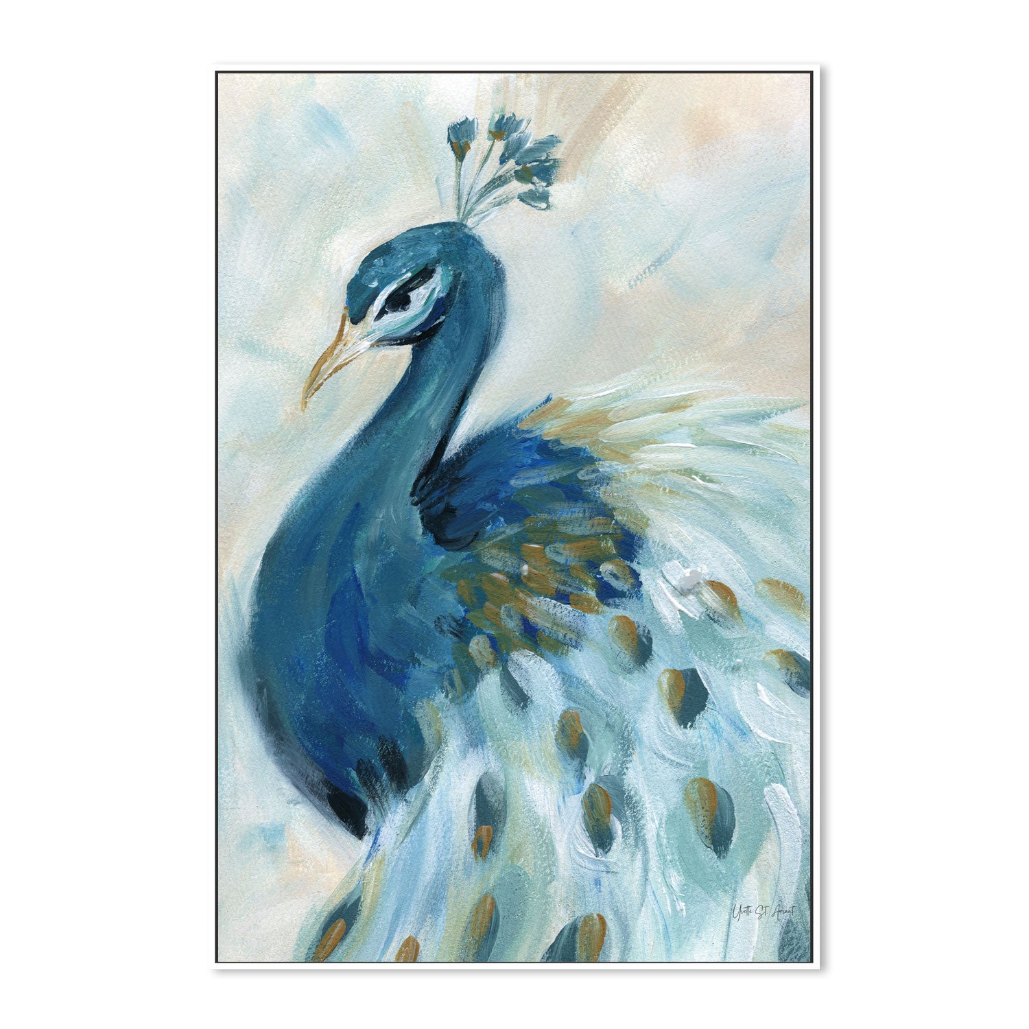 wall-art-print-canvas-poster-framed-Pretty Peacocks, Style B , By Yvette St. Amant-5