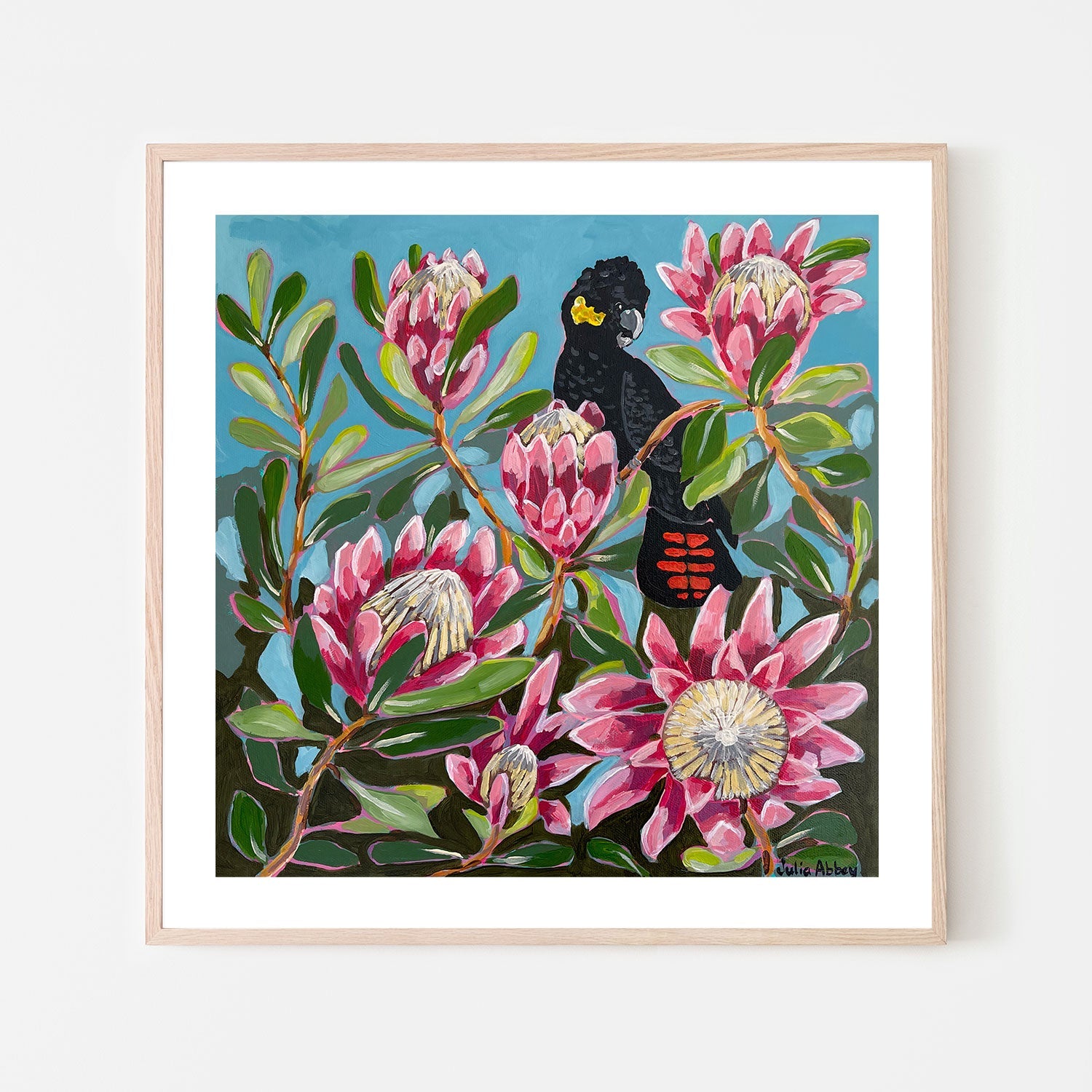wall-art-print-canvas-poster-framed-Protea Paradise , By Julia Abbey-6