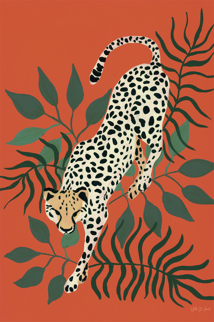 wall-art-print-canvas-poster-framed-Prowling Cheetah , By Yvette St. Amant-1
