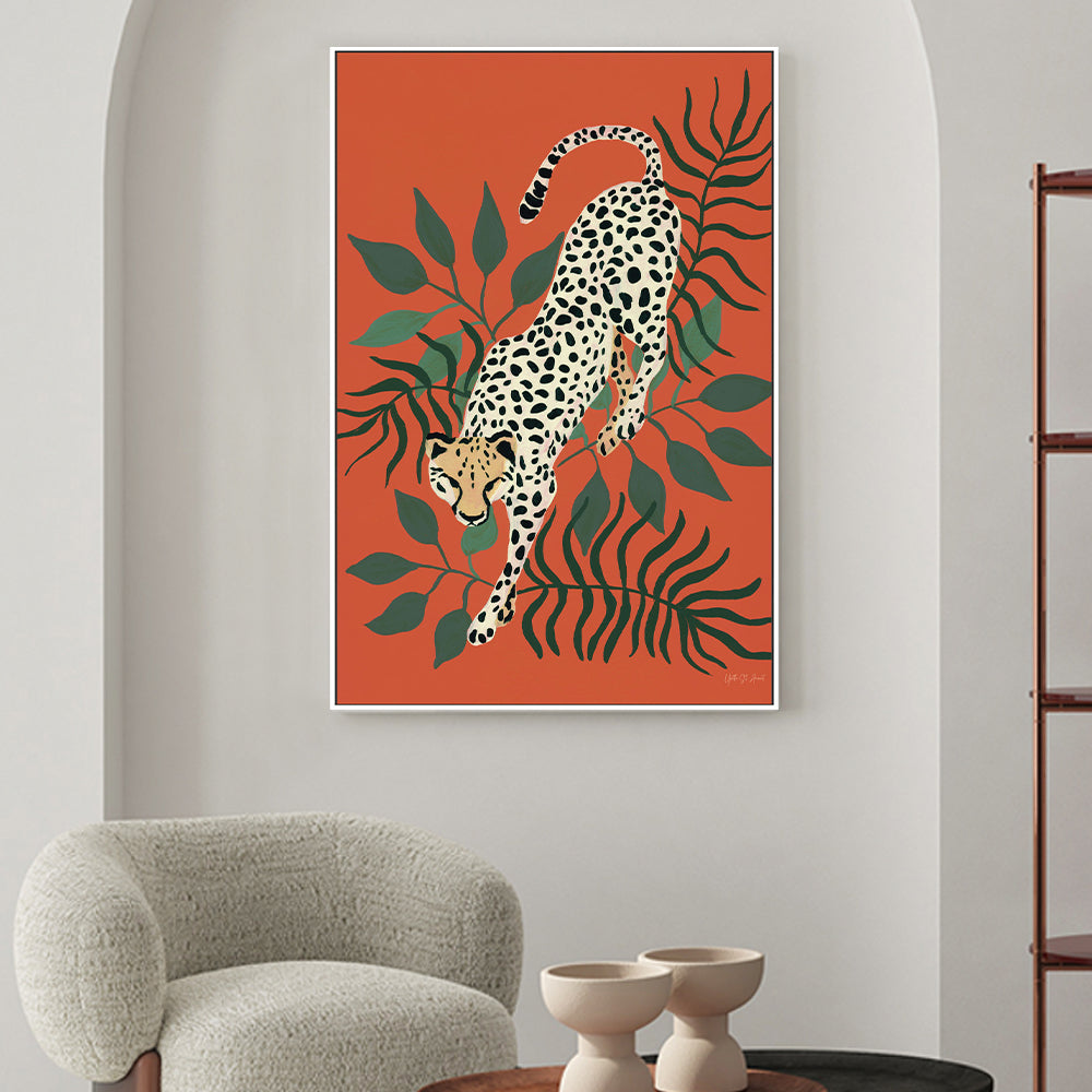 wall-art-print-canvas-poster-framed-Prowling Cheetah , By Yvette St. Amant-2