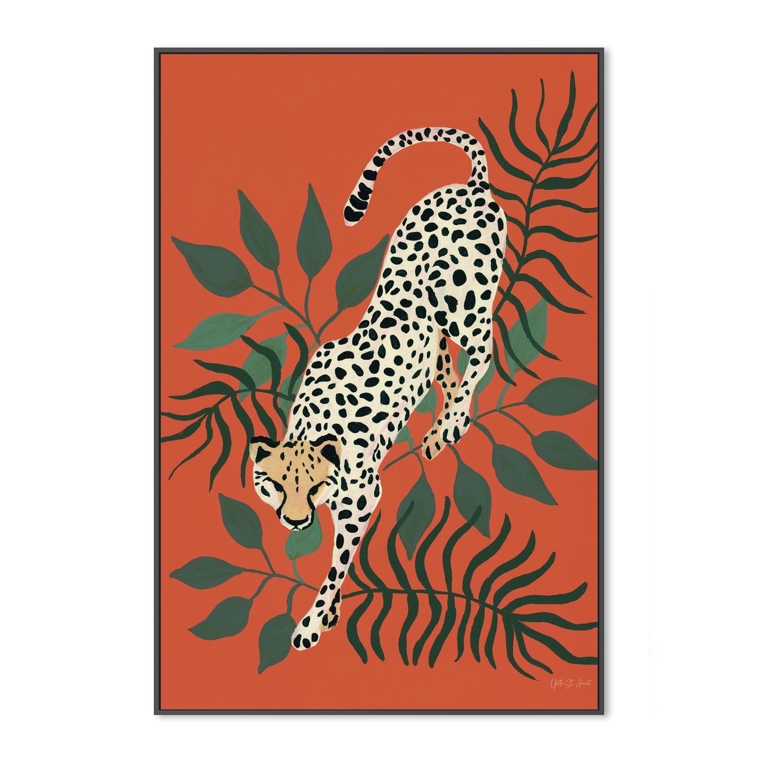 wall-art-print-canvas-poster-framed-Prowling Cheetah , By Yvette St. Amant-3