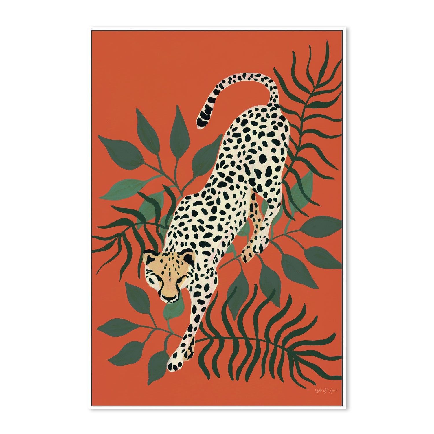 wall-art-print-canvas-poster-framed-Prowling Cheetah , By Yvette St. Amant-5