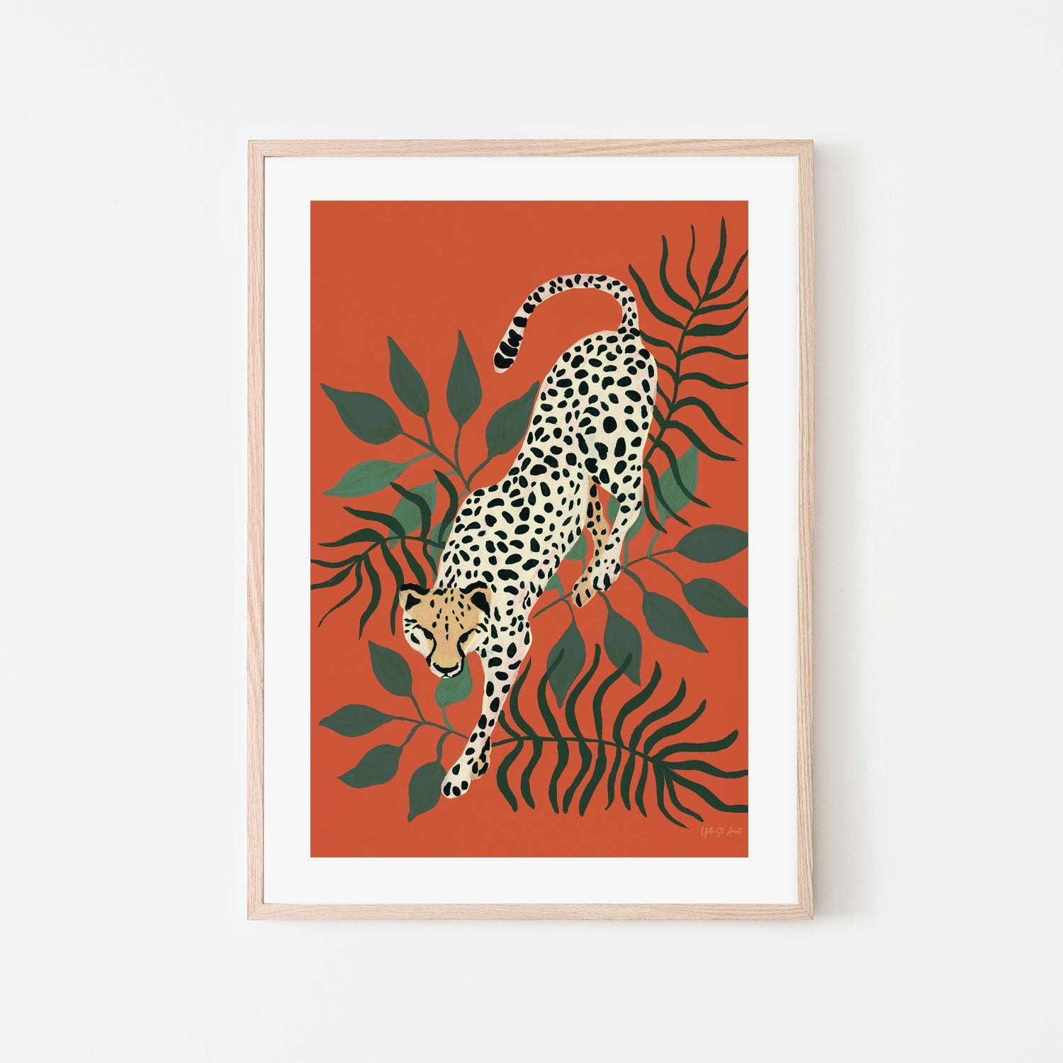 wall-art-print-canvas-poster-framed-Prowling Cheetah , By Yvette St. Amant-6