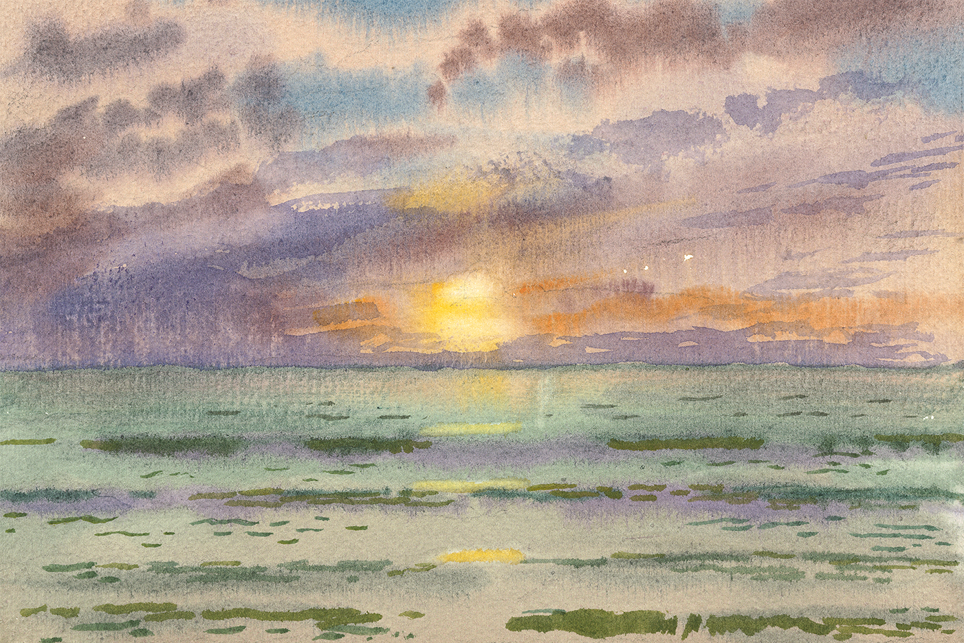 wall-art-print-canvas-poster-framed-PURPLE SUNRISE , By David Dallison-1