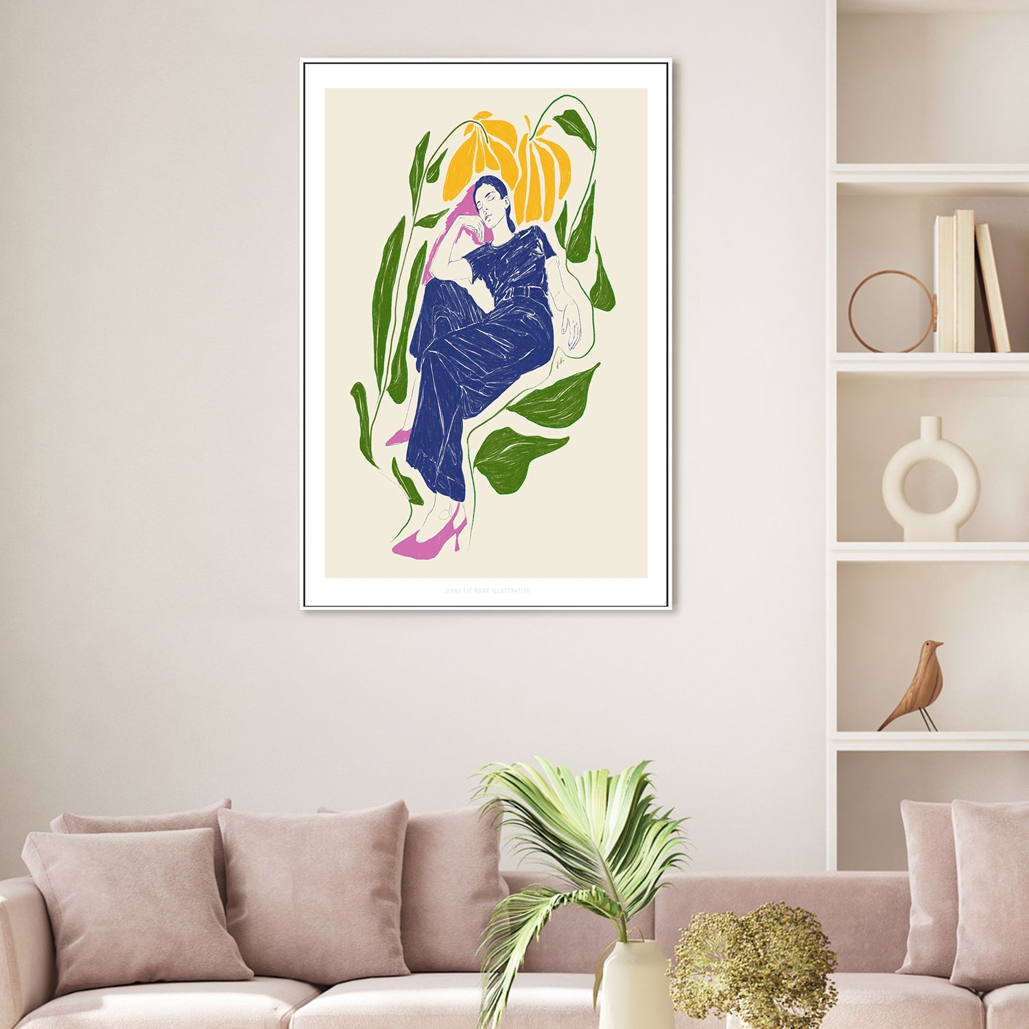 wall-art-print-canvas-poster-framed-Quiet In The Garden-2