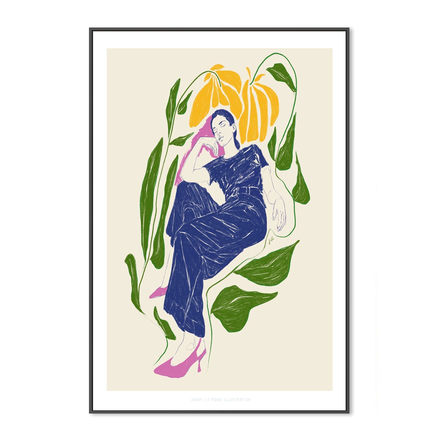 wall-art-print-canvas-poster-framed-Quiet In The Garden-3