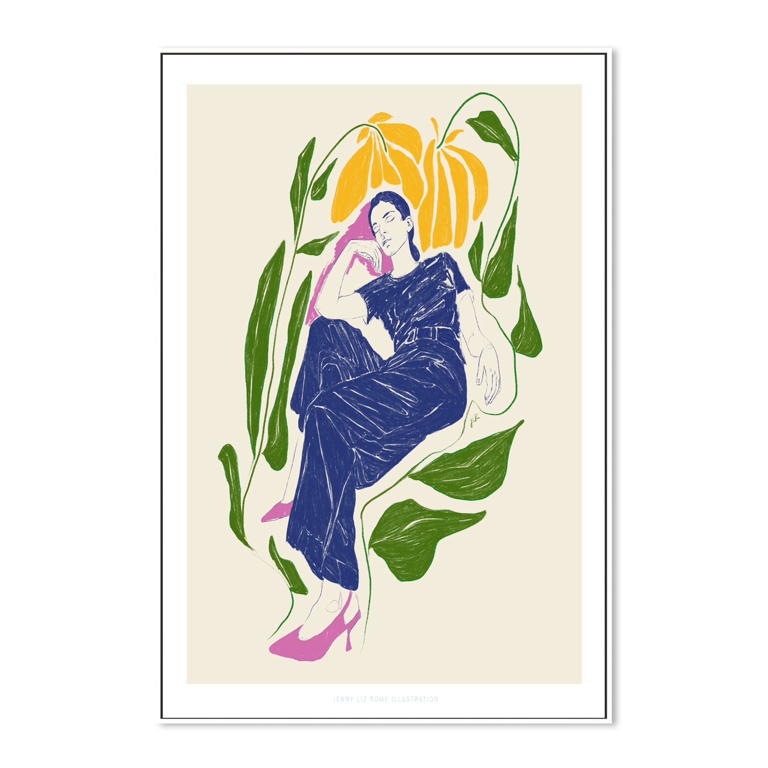 wall-art-print-canvas-poster-framed-Quiet In The Garden-5