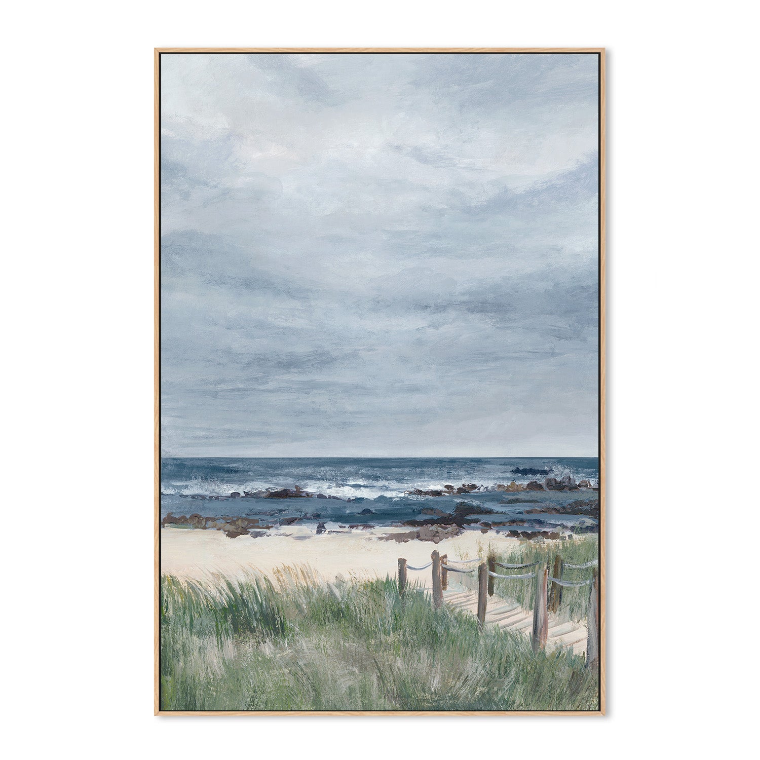 wall-art-print-canvas-poster-framed-Quiet Path to a Cloudy Shore-4