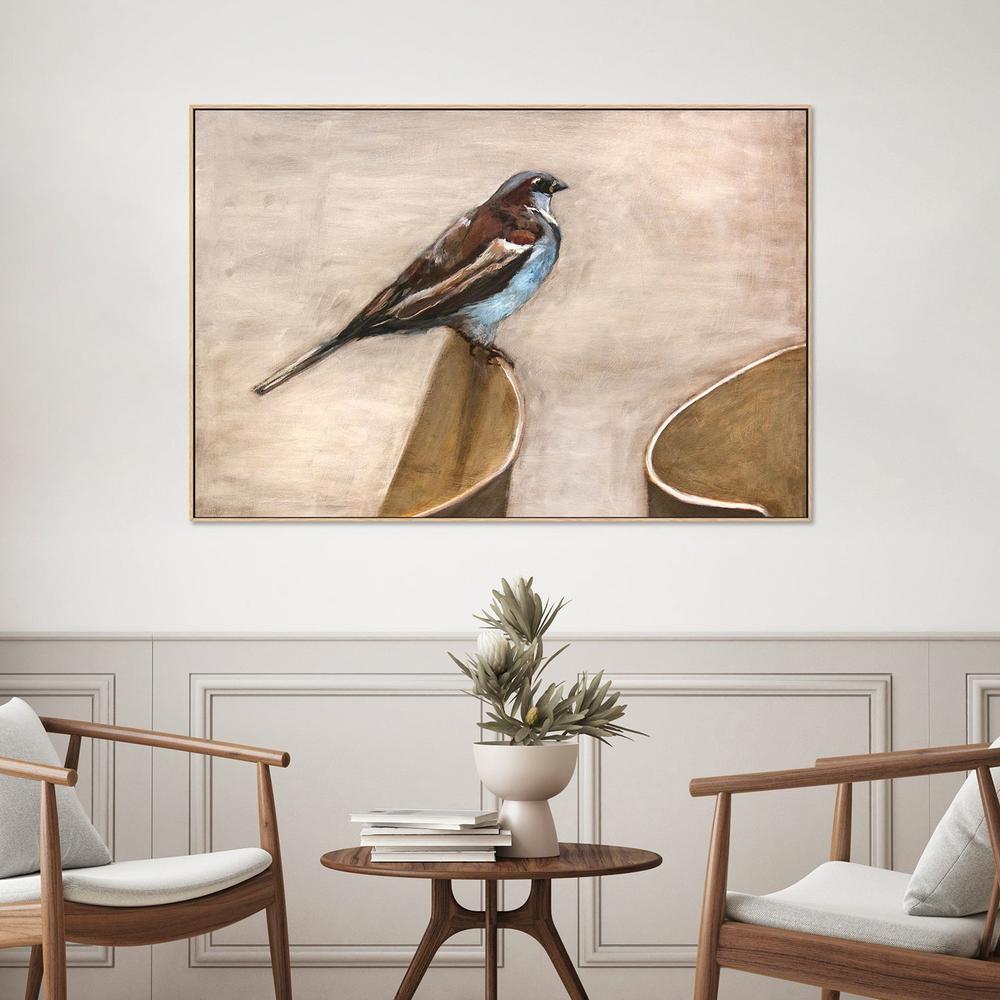 wall-art-print-canvas-poster-framed-Quiet Sparrow Perch-2