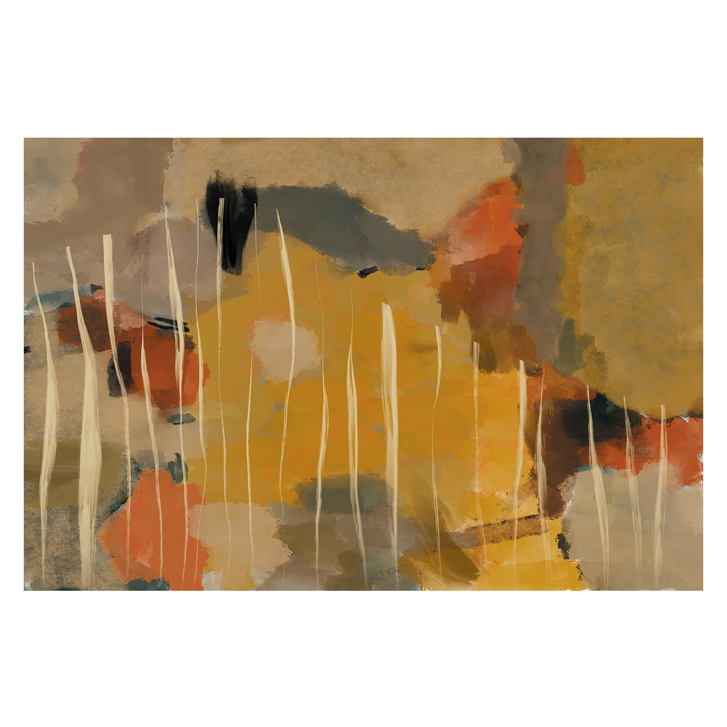 wall-art-print-canvas-poster-framed-Radiant Blooms , By Rohan Sharma-1