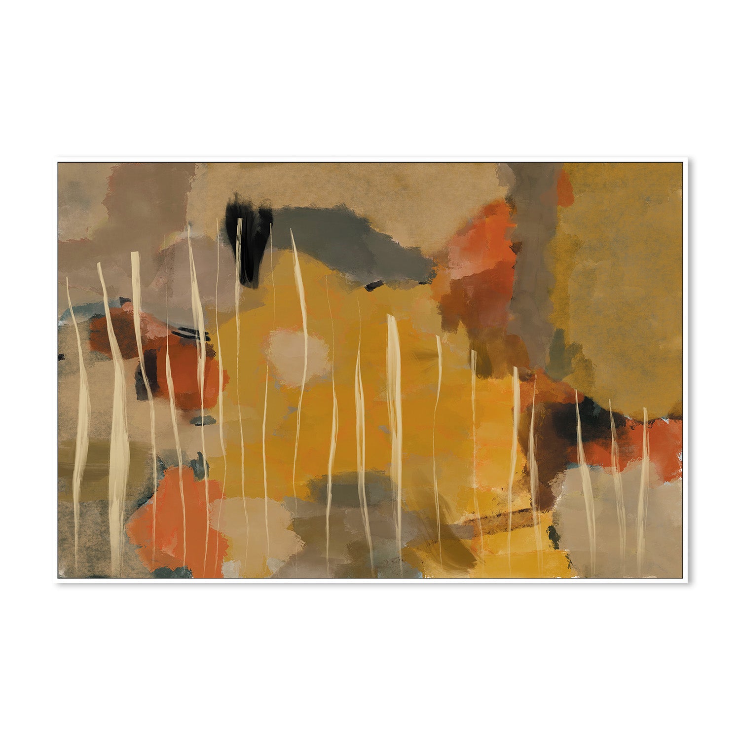 wall-art-print-canvas-poster-framed-Radiant Blooms , By Rohan Sharma-5