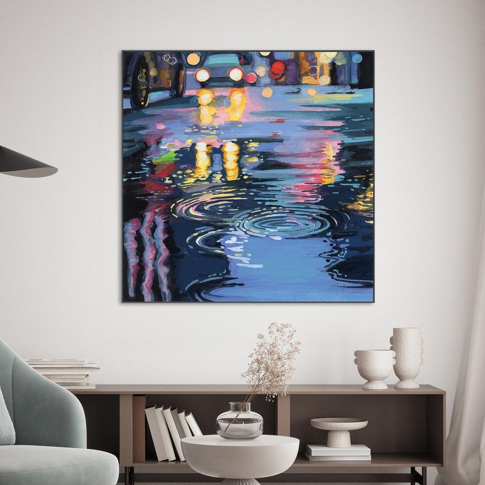 wall-art-print-canvas-poster-framed-Rain Drops On City Road-2