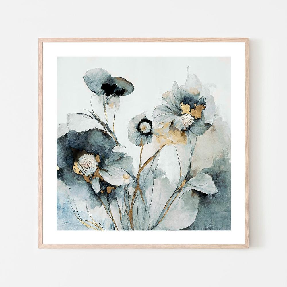 wall-art-print-canvas-poster-framed-Rainy Day Blooms, Style B , By Leah Mclean-6