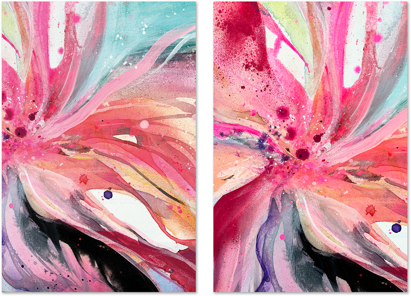 wall-art-print-canvas-poster-framed-Ready, Style A & B, Set Of 2-1
