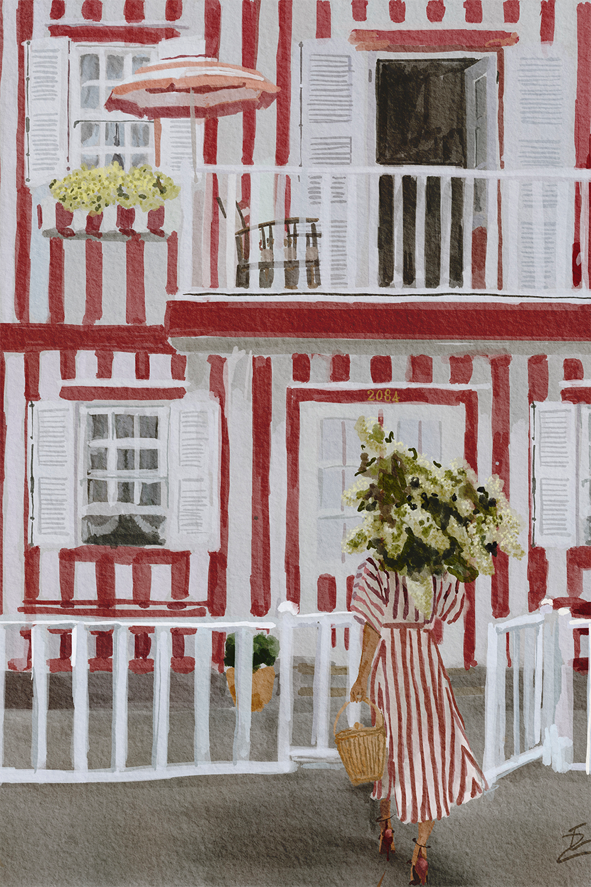 wall-art-print-canvas-poster-framed-Red And White , By Ekaterina Zagorska-1