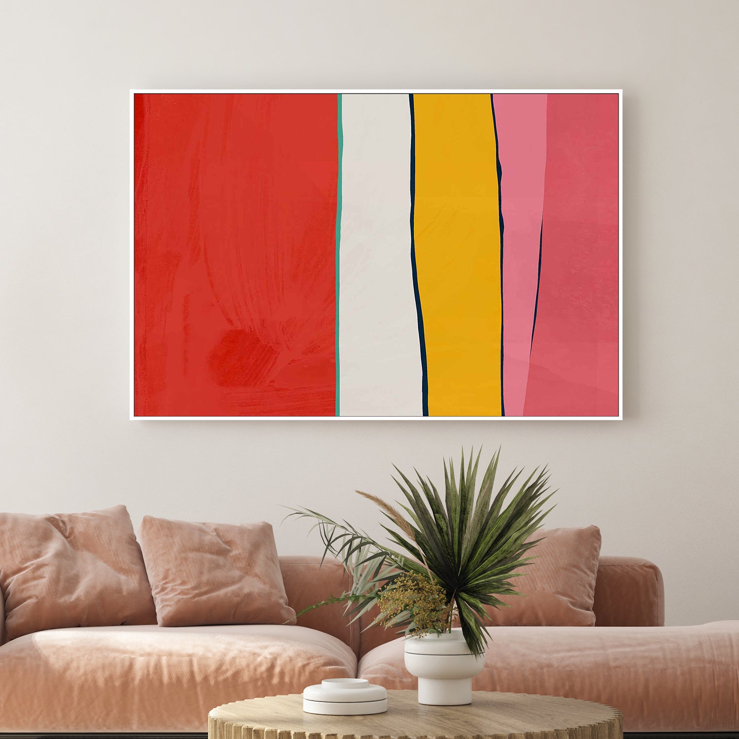 wall-art-print-canvas-poster-framed-Red Bar Symphony, Style A-2